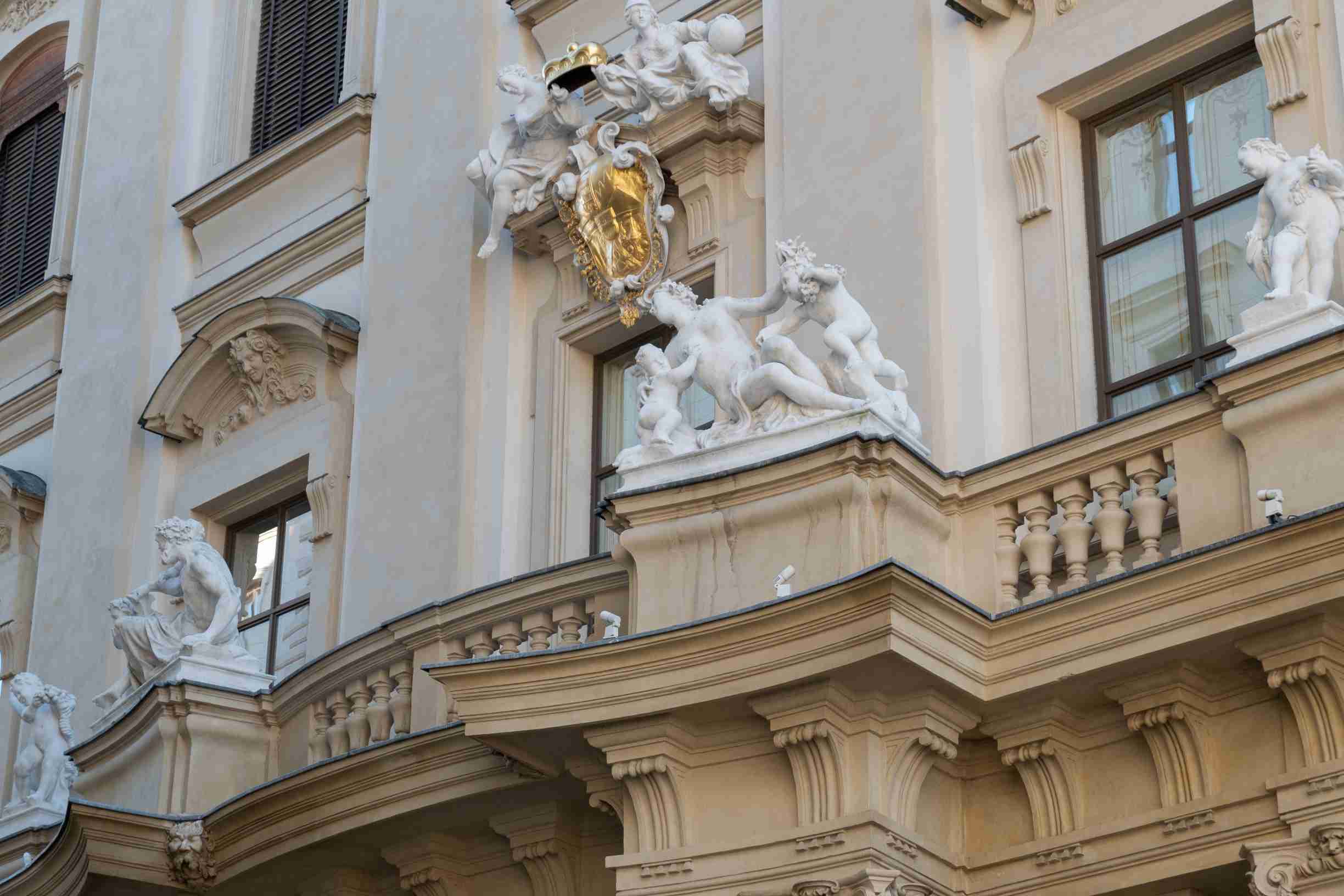 La façade avant du palais de la ville Liechtenstein