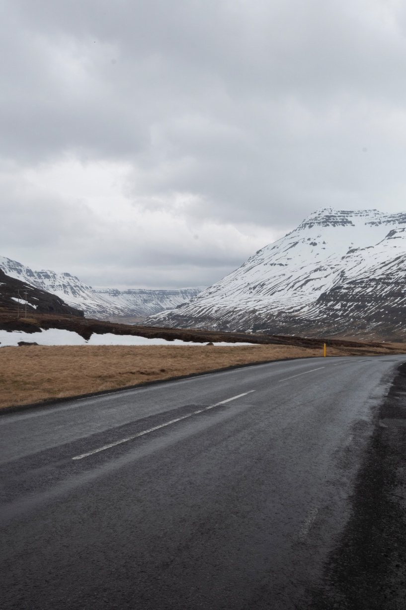 La route 93 vers Seyðisfjörður